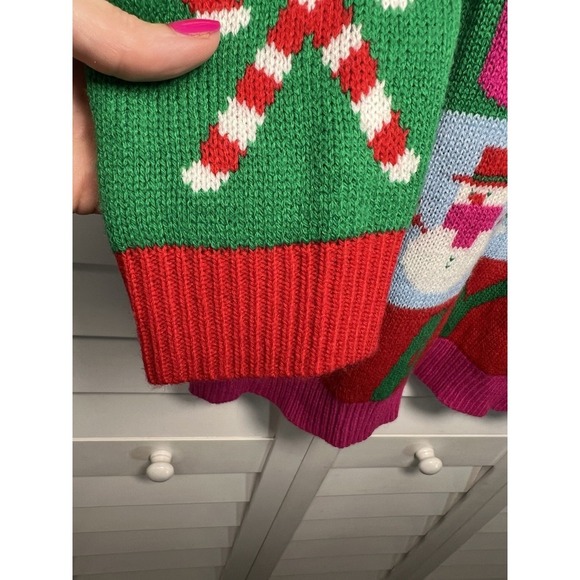 No Boundaries "Happy Holla Days" Ugly Christmas Sweater Juniors Size XL (15-17) - Picture 5 of 11